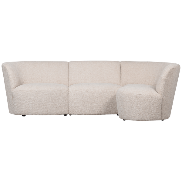 COCO 3-ZITS BANK RONDING RECHTS BOUCLE CREME
