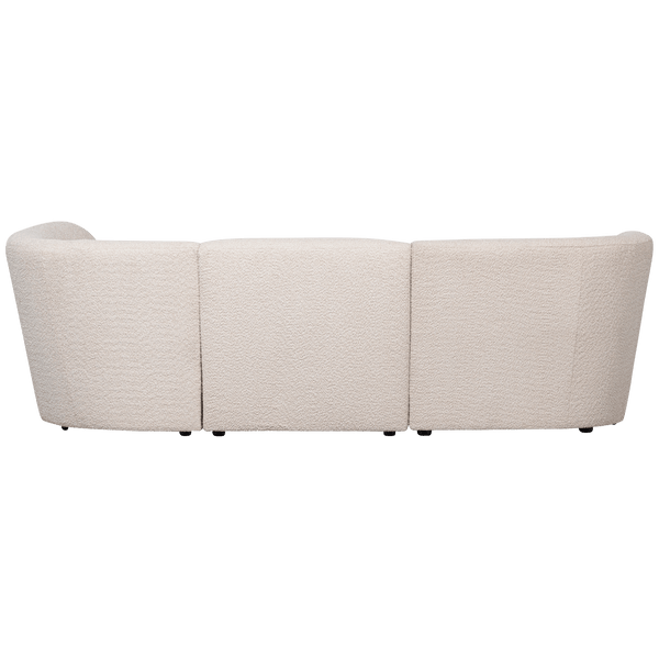 COCO 3-ZITS BANK RONDING RECHTS BOUCLE CREME