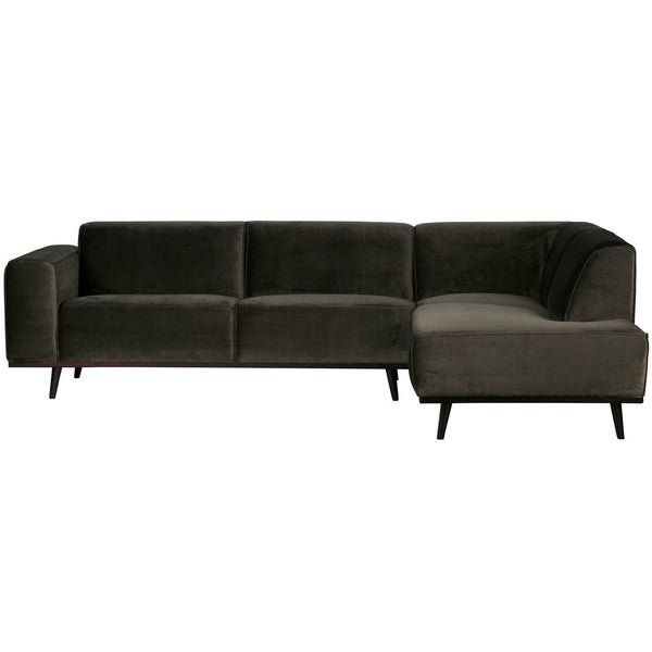 STATEMENT HOEKBANK RECHTS VELVET WARMGROEN