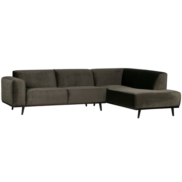 STATEMENT HOEKBANK RECHTS VELVET WARMGROEN