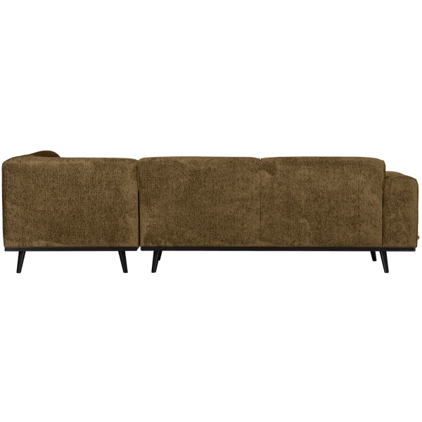 STATEMENT HOEKBANK RECHTS STRUCTURE VELVET BRASS