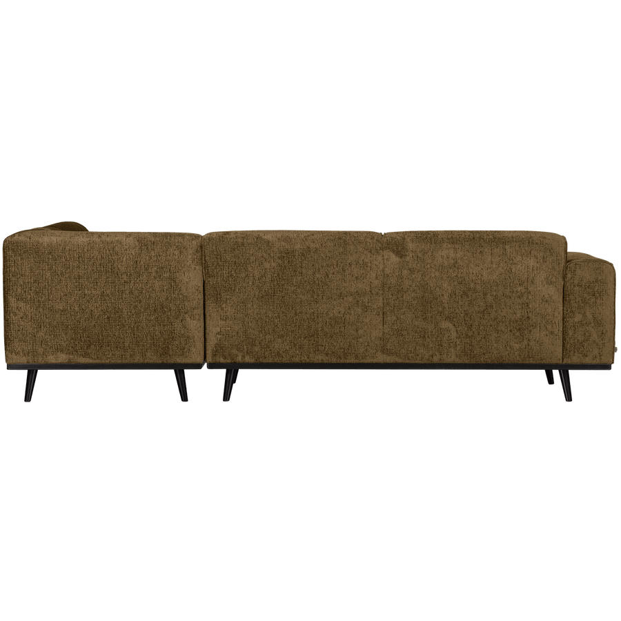 STATEMENT HOEKBANK RECHTS STRUCTURE VELVET BRASS