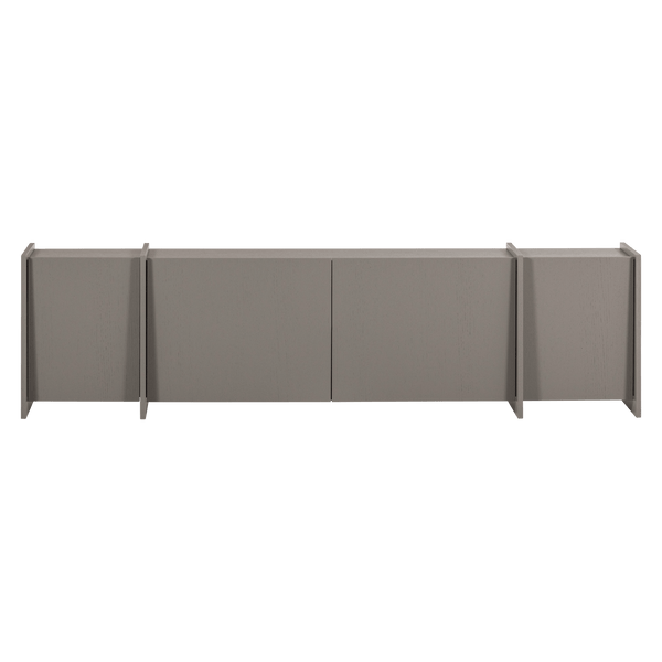 BROCK TV MEUBEL 200 CM ESSEN FINEER WARMGRIJS [fsc]