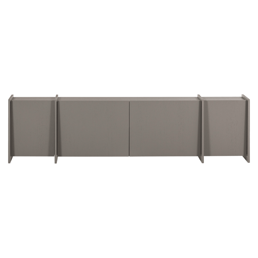 BROCK TV MEUBEL 200 CM ESSEN FINEER WARMGRIJS [fsc]