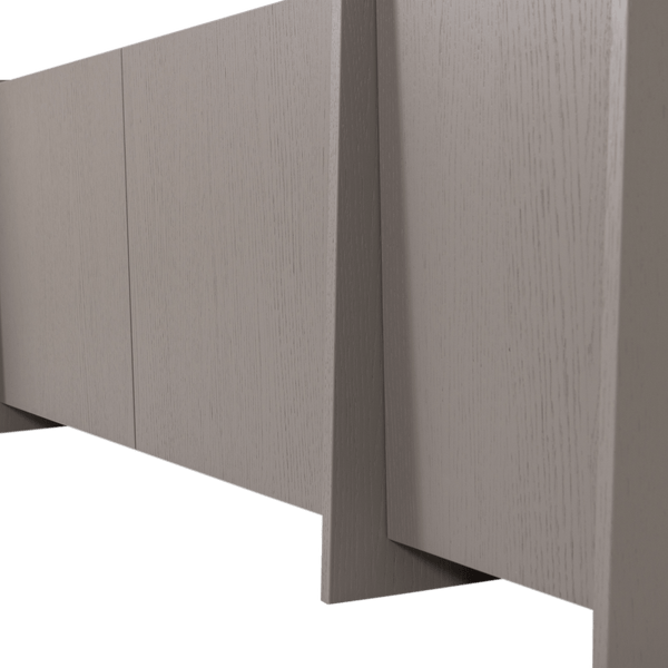 BROCK TV MEUBEL 200 CM ESSEN FINEER WARMGRIJS [fsc]