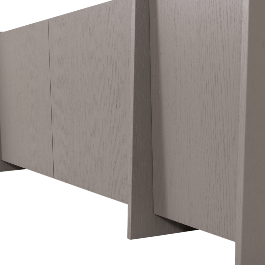BROCK TV MEUBEL 200 CM ESSEN FINEER WARMGRIJS [fsc]