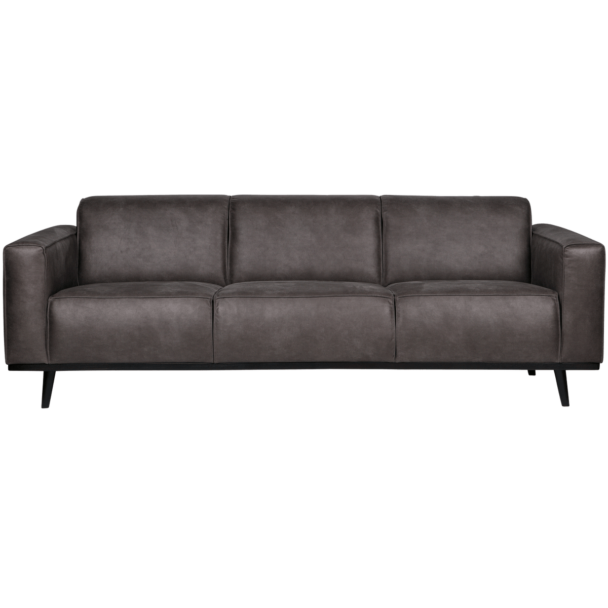 STATEMENT 3-ZITS BANK 230 CM ECOLEER DONKERGRIJS