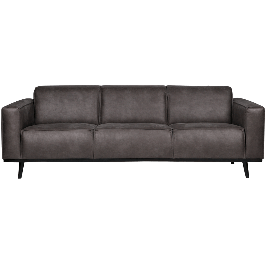 STATEMENT 3-ZITS BANK 230 CM ECOLEER DONKERGRIJS