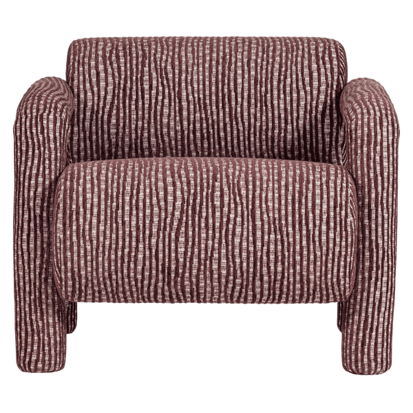 LENNY FAUTEUIL MET DESSIN BORDEAUXROOD