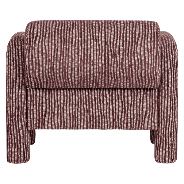 LENNY FAUTEUIL MET DESSIN BORDEAUXROOD