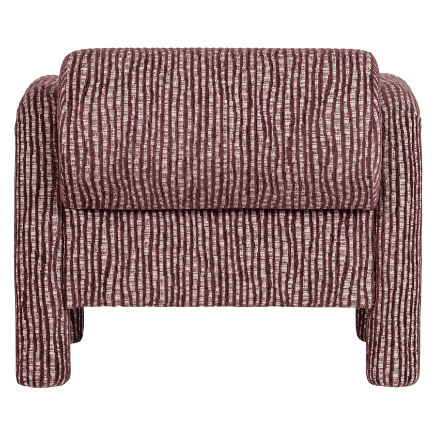 LENNY FAUTEUIL MET DESSIN BORDEAUXROOD
