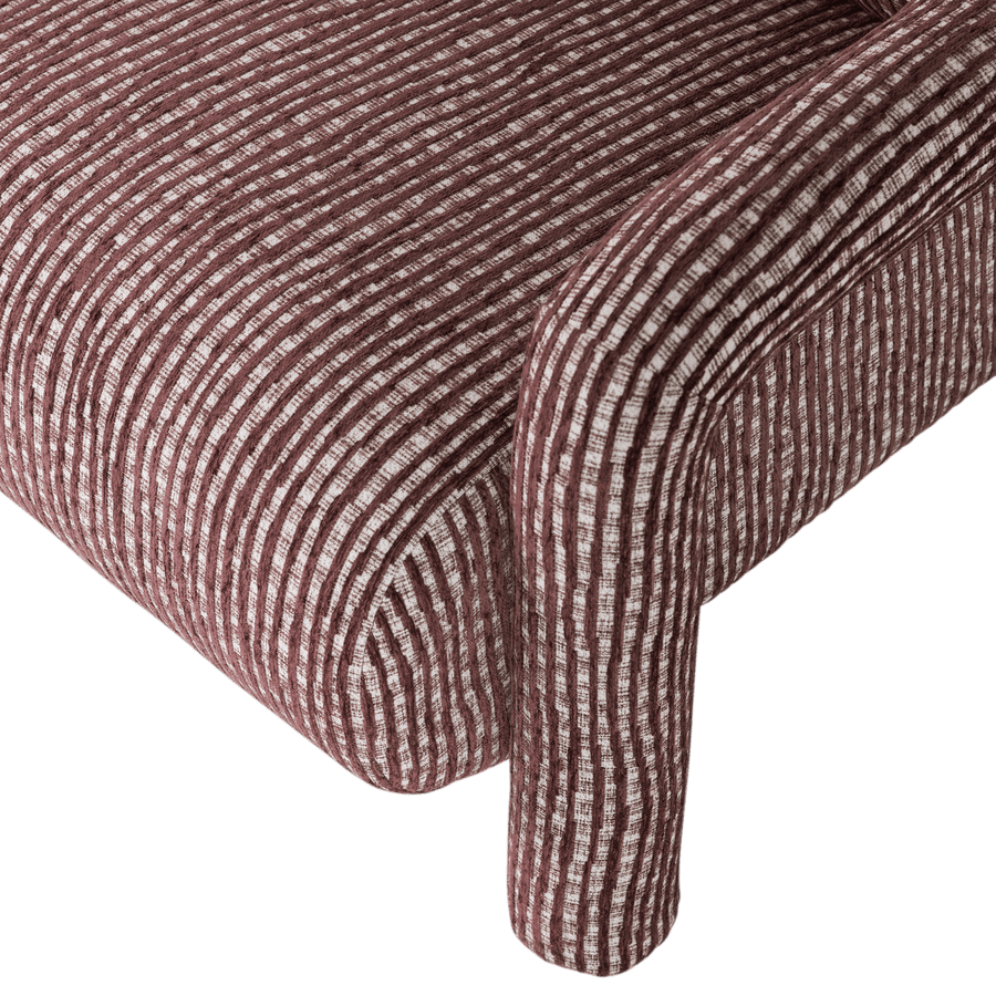 LENNY FAUTEUIL MET DESSIN BORDEAUXROOD