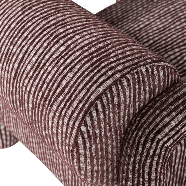 LENNY FAUTEUIL MET DESSIN BORDEAUXROOD