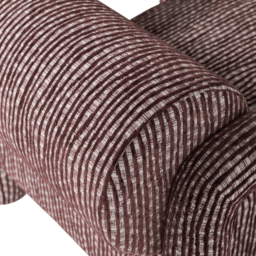 LENNY FAUTEUIL MET DESSIN BORDEAUXROOD