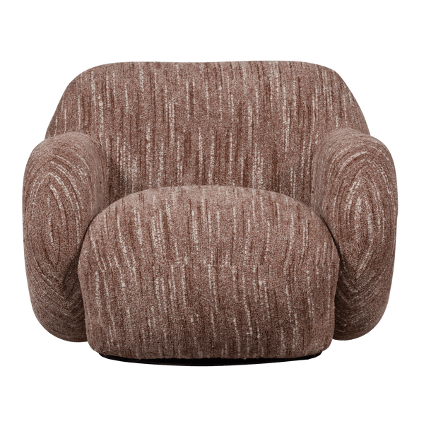 FOLKE FAUTEUIL CHENILLE OUDROZE MELANGE