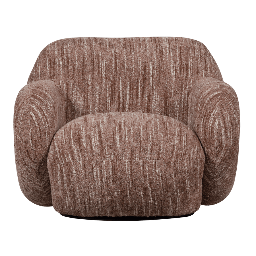 FOLKE FAUTEUIL CHENILLE OUDROZE MELANGE