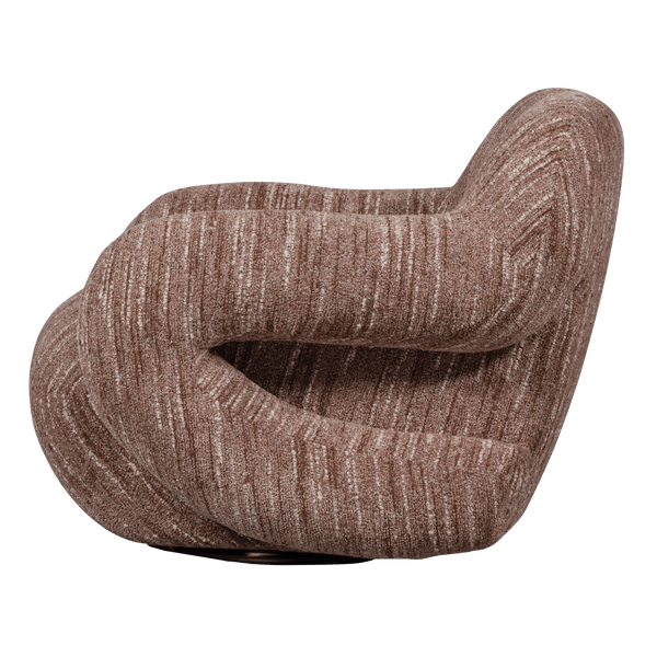 FOLKE FAUTEUIL CHENILLE OUDROZE MELANGE