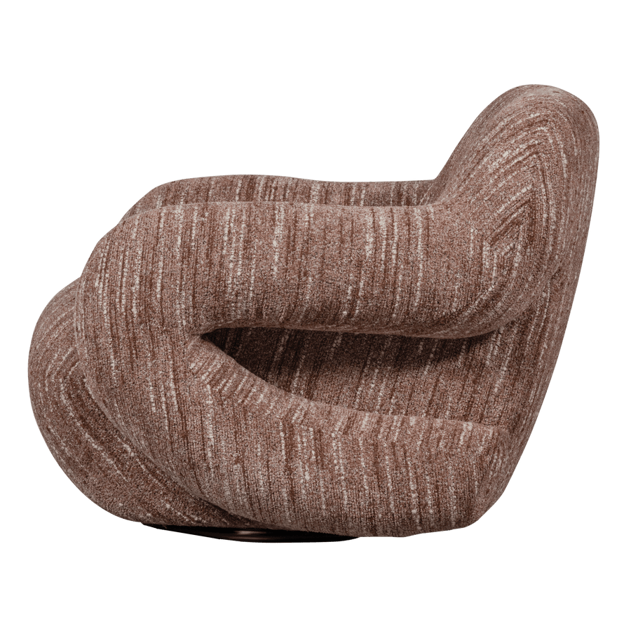 FOLKE FAUTEUIL CHENILLE OUDROZE MELANGE