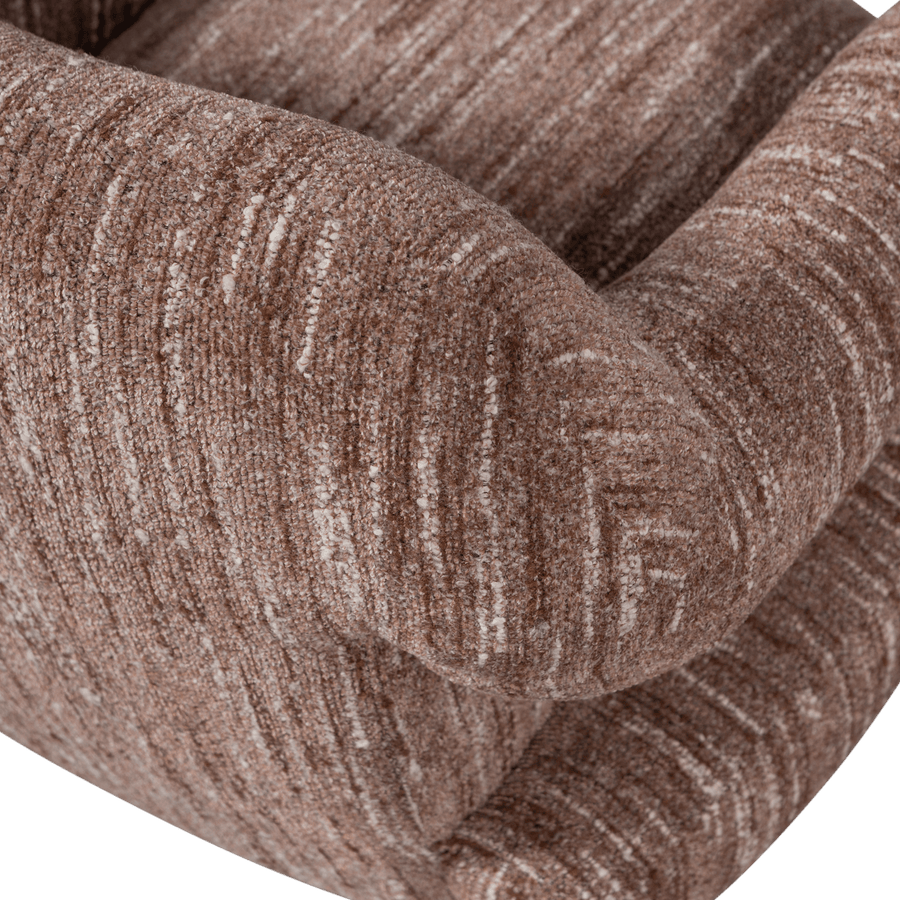 FOLKE FAUTEUIL CHENILLE OUDROZE MELANGE