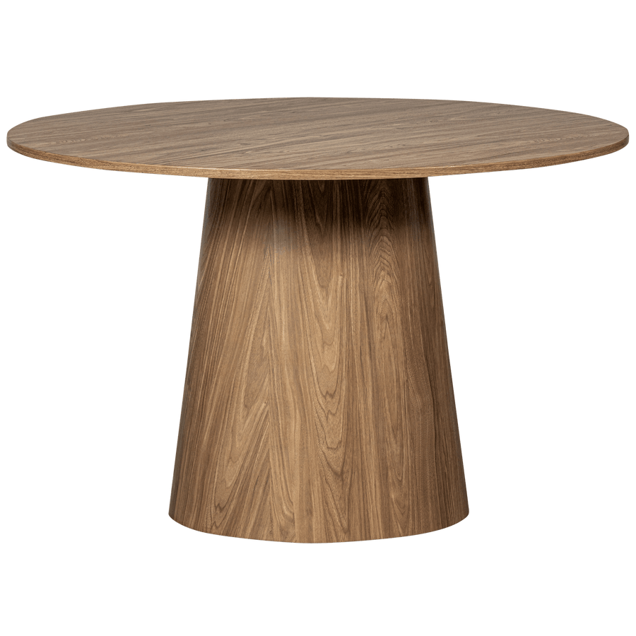 MAAN EETTAFEL ROND MDF WALNOOT O120 CM