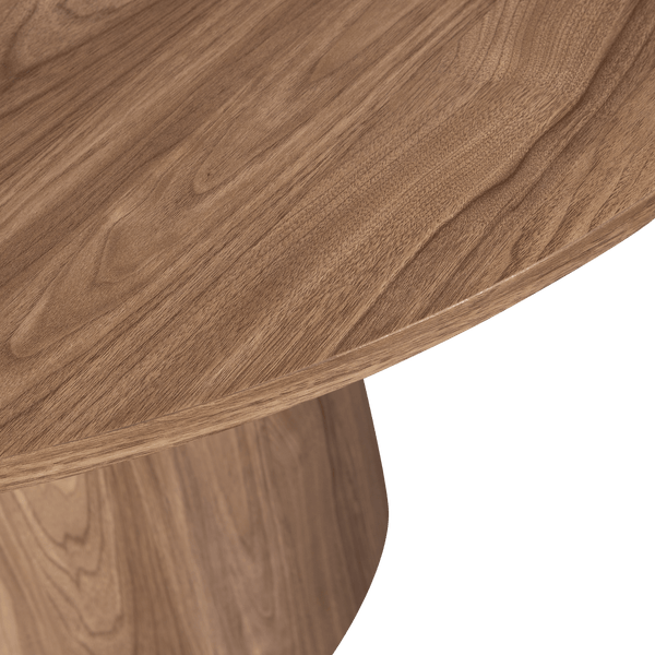 MAAN EETTAFEL ROND MDF WALNOOT O120 CM