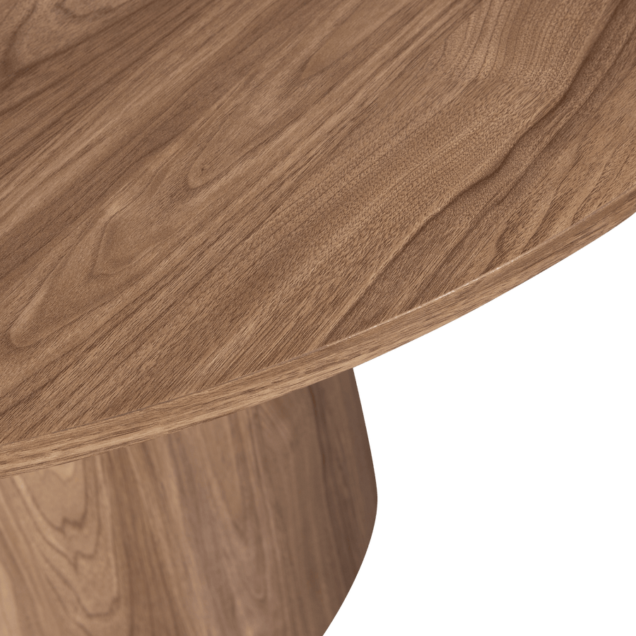 MAAN EETTAFEL ROND MDF WALNOOT O120 CM