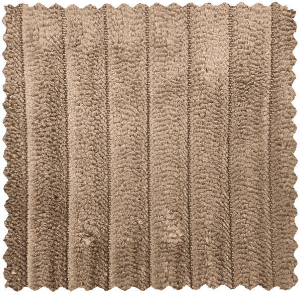 NOVI 1-ZITS ELEMENT ARM RECHTS RIBSTOF TAUPE