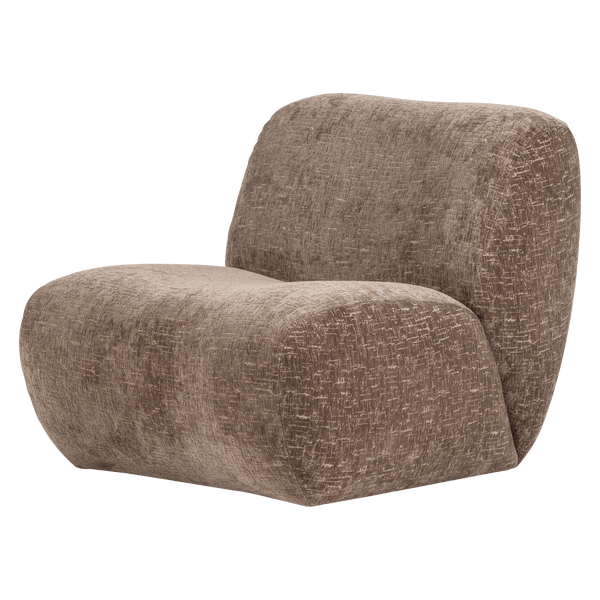 NOMU FAUTEUIL CRAQUELE VELVET LICHTBRUIN [fsc]