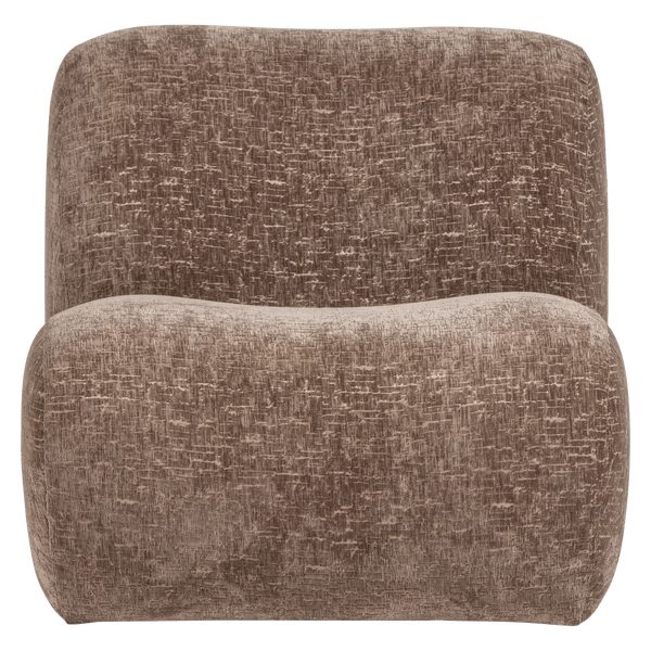 NOMU FAUTEUIL CRAQUELE VELVET LICHTBRUIN [fsc]