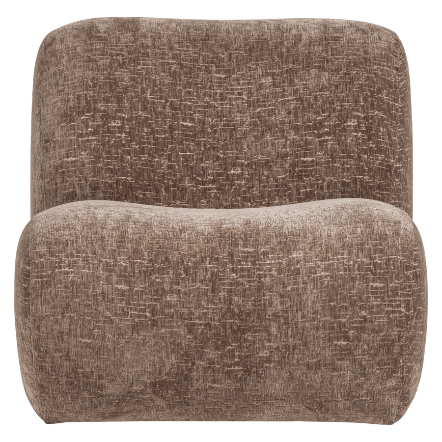 NOMU FAUTEUIL CRAQUELE VELVET LICHTBRUIN [fsc]