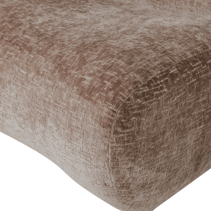 NOMU FAUTEUIL CRAQUELE VELVET LICHTBRUIN [fsc]