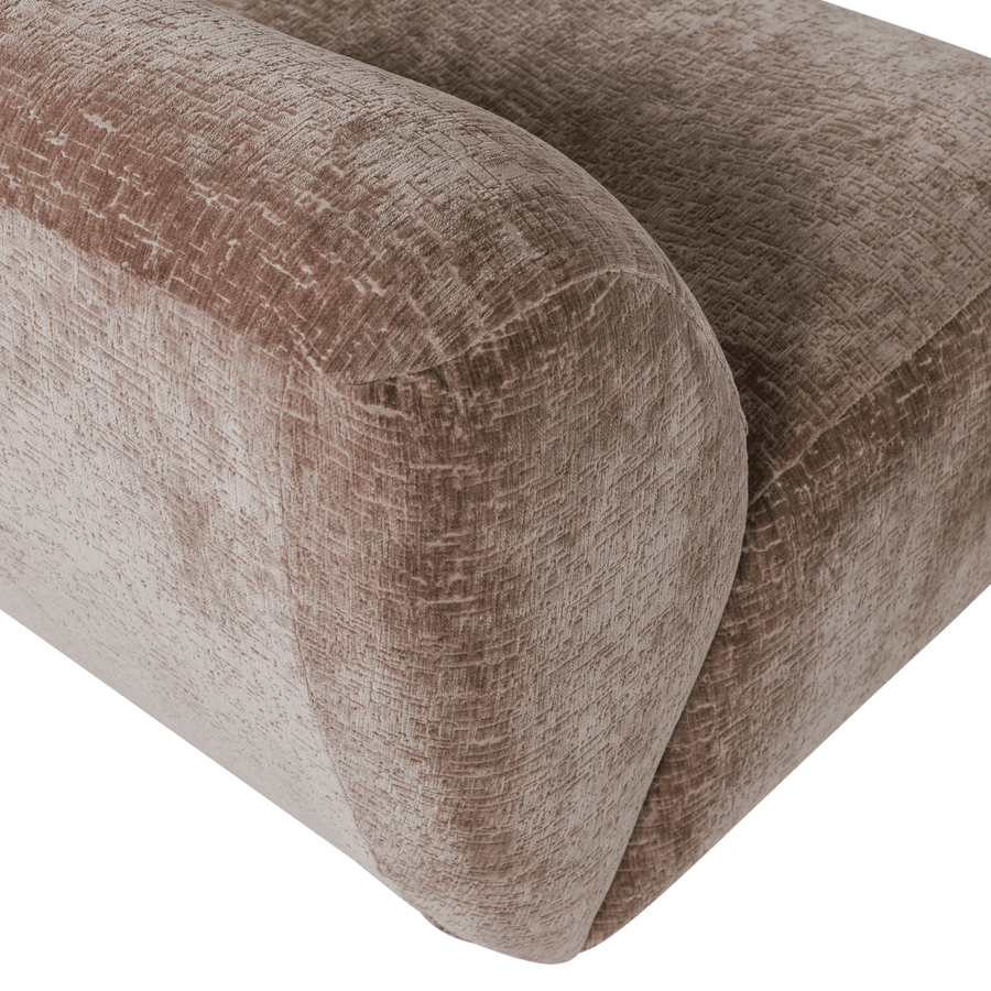 NOMU FAUTEUIL CRAQUELE VELVET LICHTBRUIN [fsc]