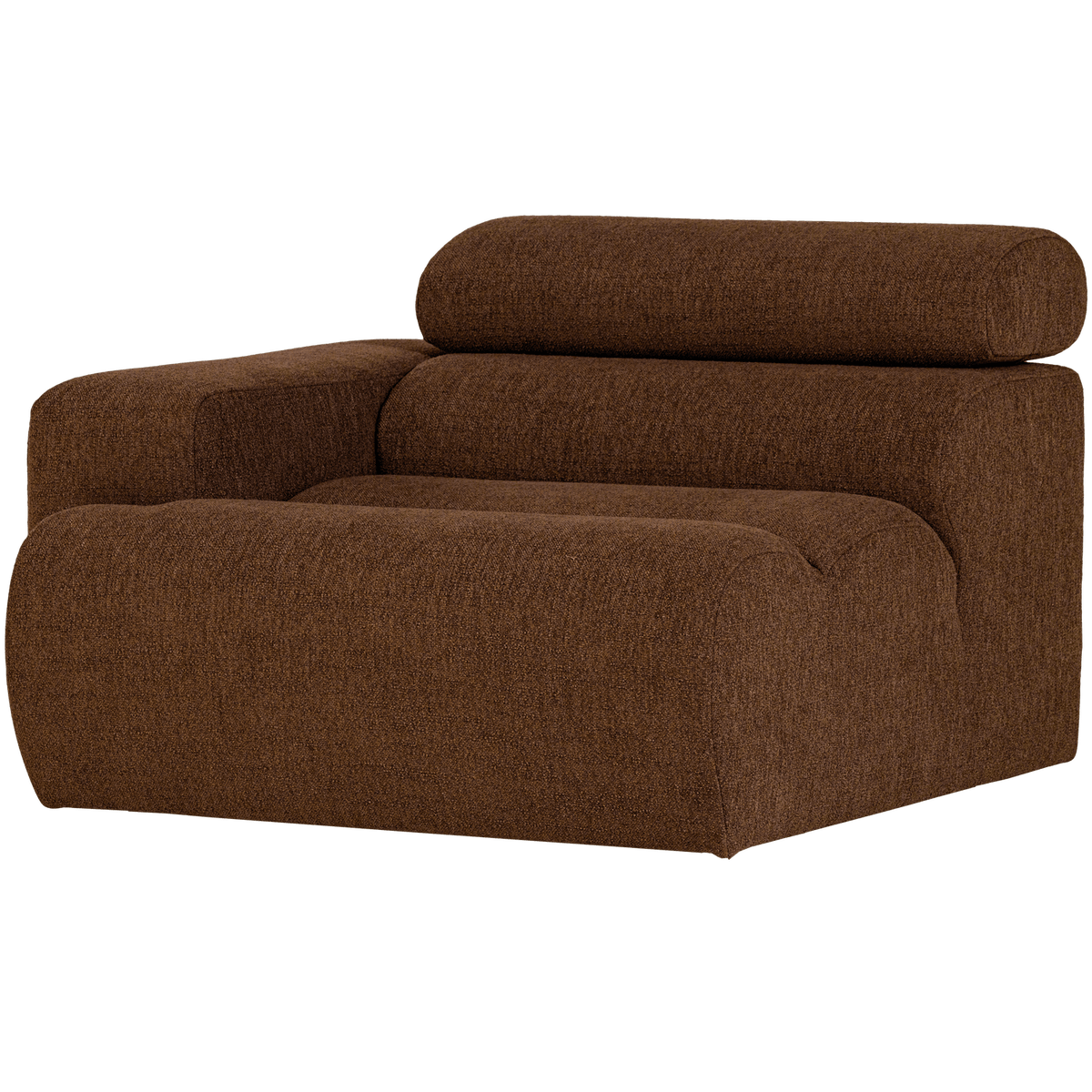 NOVI 1-ZITS ELEMENT ARM LINKS BOUCLE MOKKABRUIN