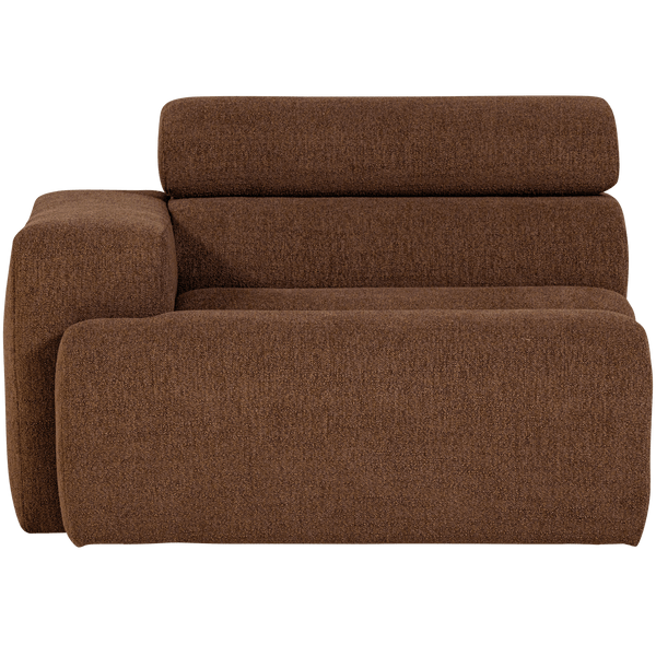 NOVI 1-ZITS ELEMENT ARM LINKS BOUCLE MOKKABRUIN