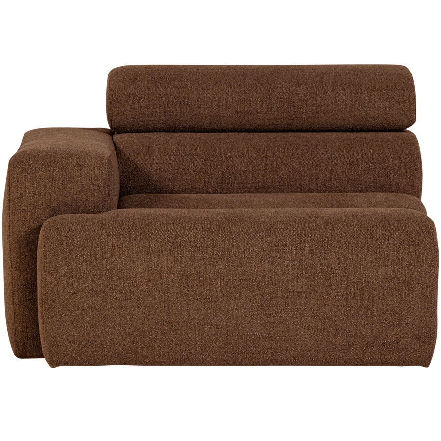 NOVI 1-ZITS ELEMENT ARM LINKS BOUCLE MOKKABRUIN