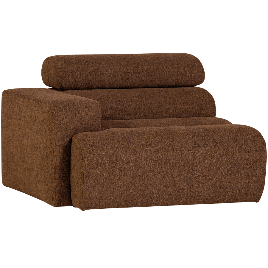 NOVI 1-ZITS ELEMENT ARM LINKS BOUCLE MOKKABRUIN