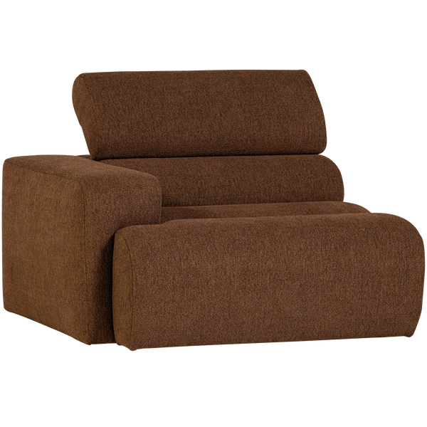 NOVI 1-ZITS ELEMENT ARM LINKS BOUCLE MOKKABRUIN
