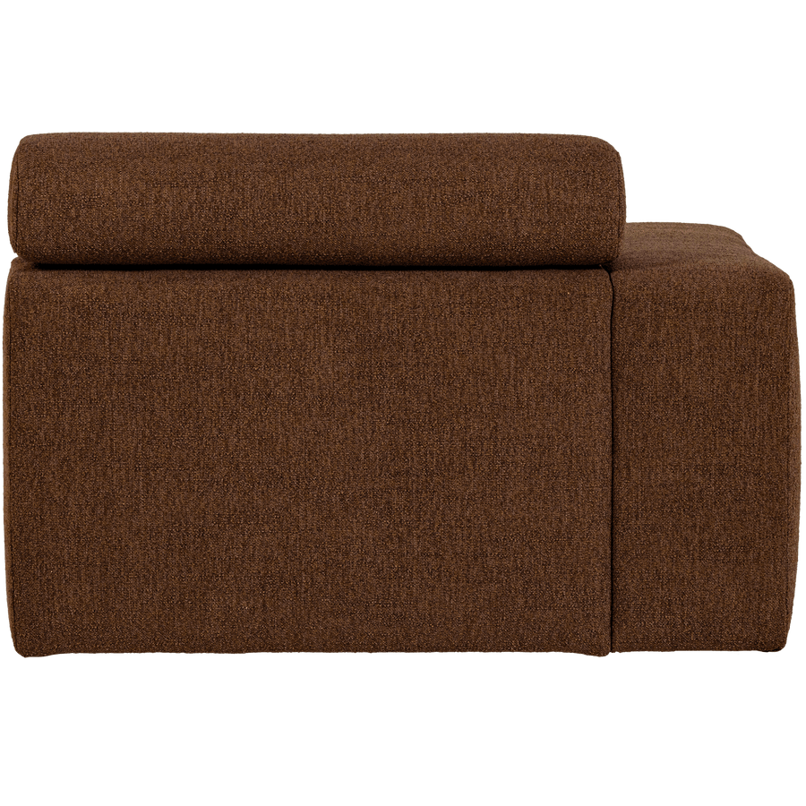 NOVI 1-ZITS ELEMENT ARM LINKS BOUCLE MOKKABRUIN