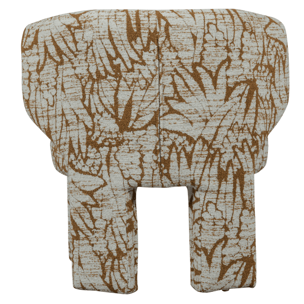 UPKE FAUTEUIL MET DESSIN NATUREL/BRUIN