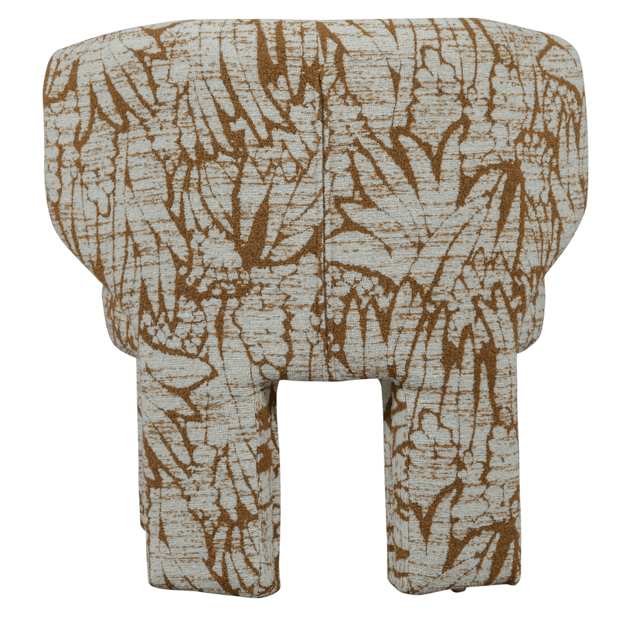 UPKE FAUTEUIL MET DESSIN NATUREL/BRUIN