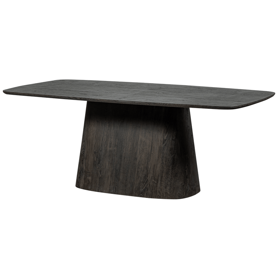 LEAH EETTAFEL MDF DONKERBRUIN 200X105 CM