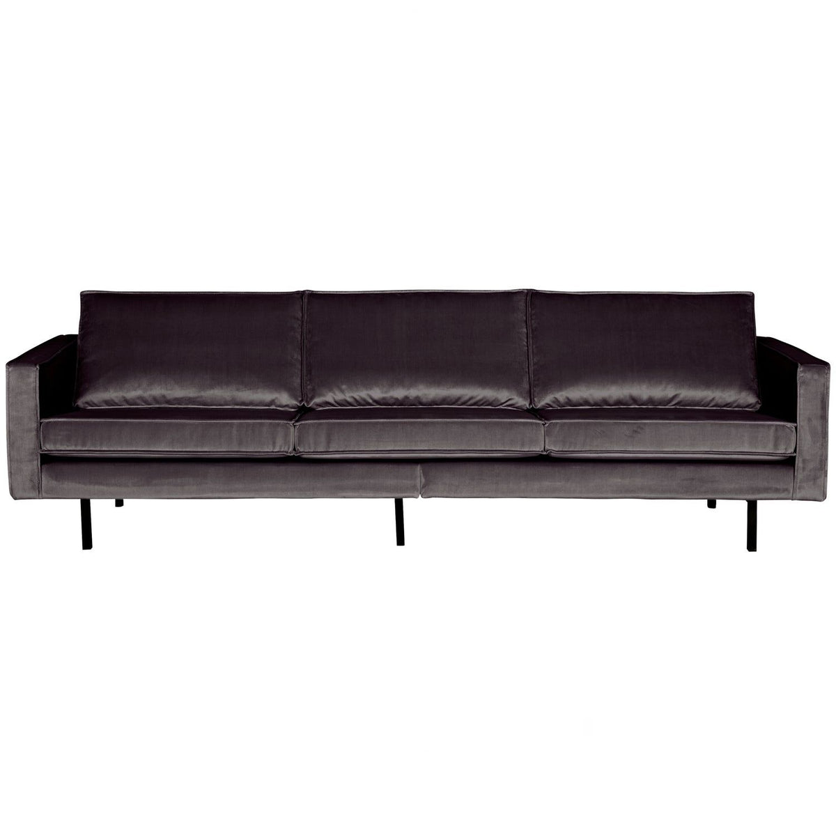 RODEO 3-ZITS BANK VELVET ANTRACIET