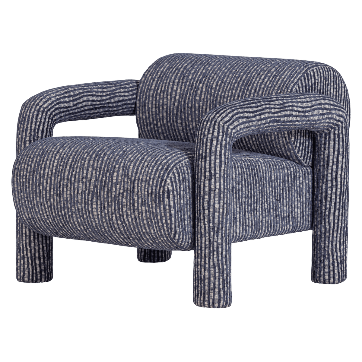 LENNY FAUTEUIL MET DESSIN GRIJSBLAUW