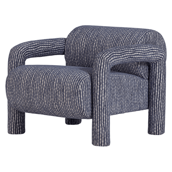 LENNY FAUTEUIL MET DESSIN GRIJSBLAUW