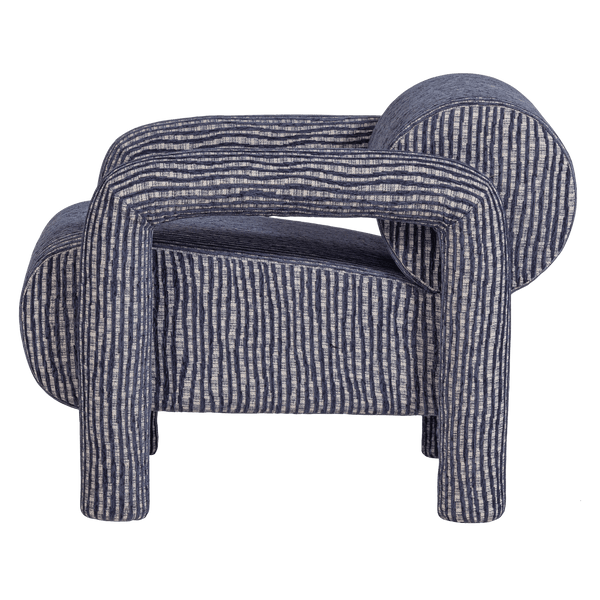 LENNY FAUTEUIL MET DESSIN GRIJSBLAUW