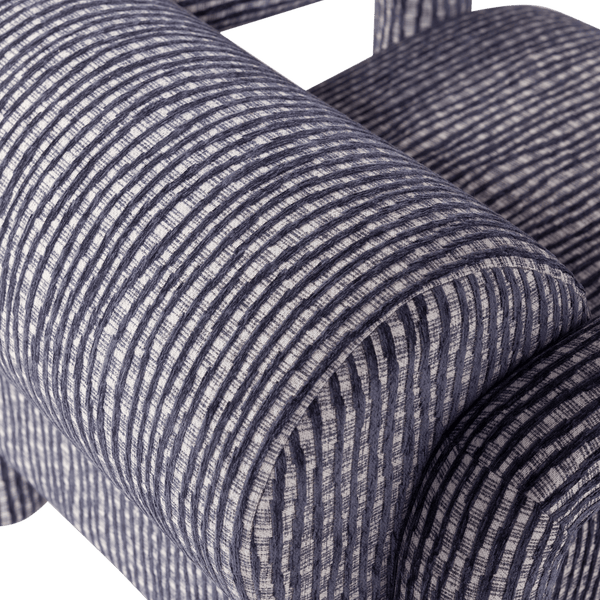 LENNY FAUTEUIL MET DESSIN GRIJSBLAUW
