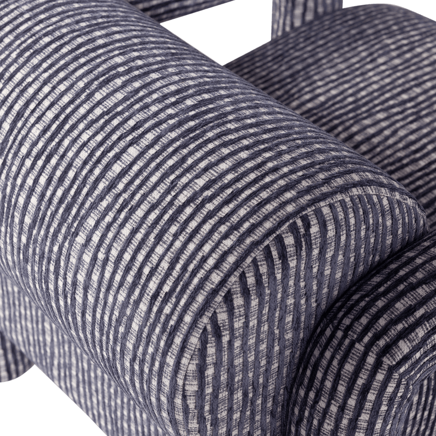 LENNY FAUTEUIL MET DESSIN GRIJSBLAUW