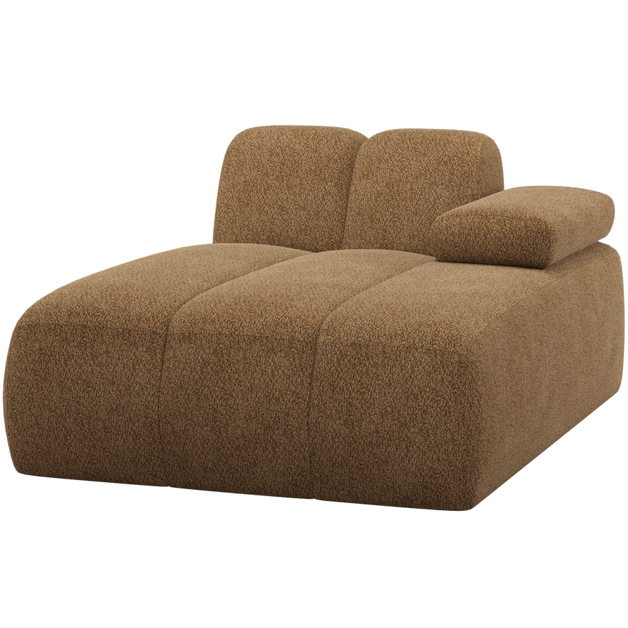 MOJO CHAISE LONGUE ELEMENT RECHTS WOLLIG HONINGGEEL