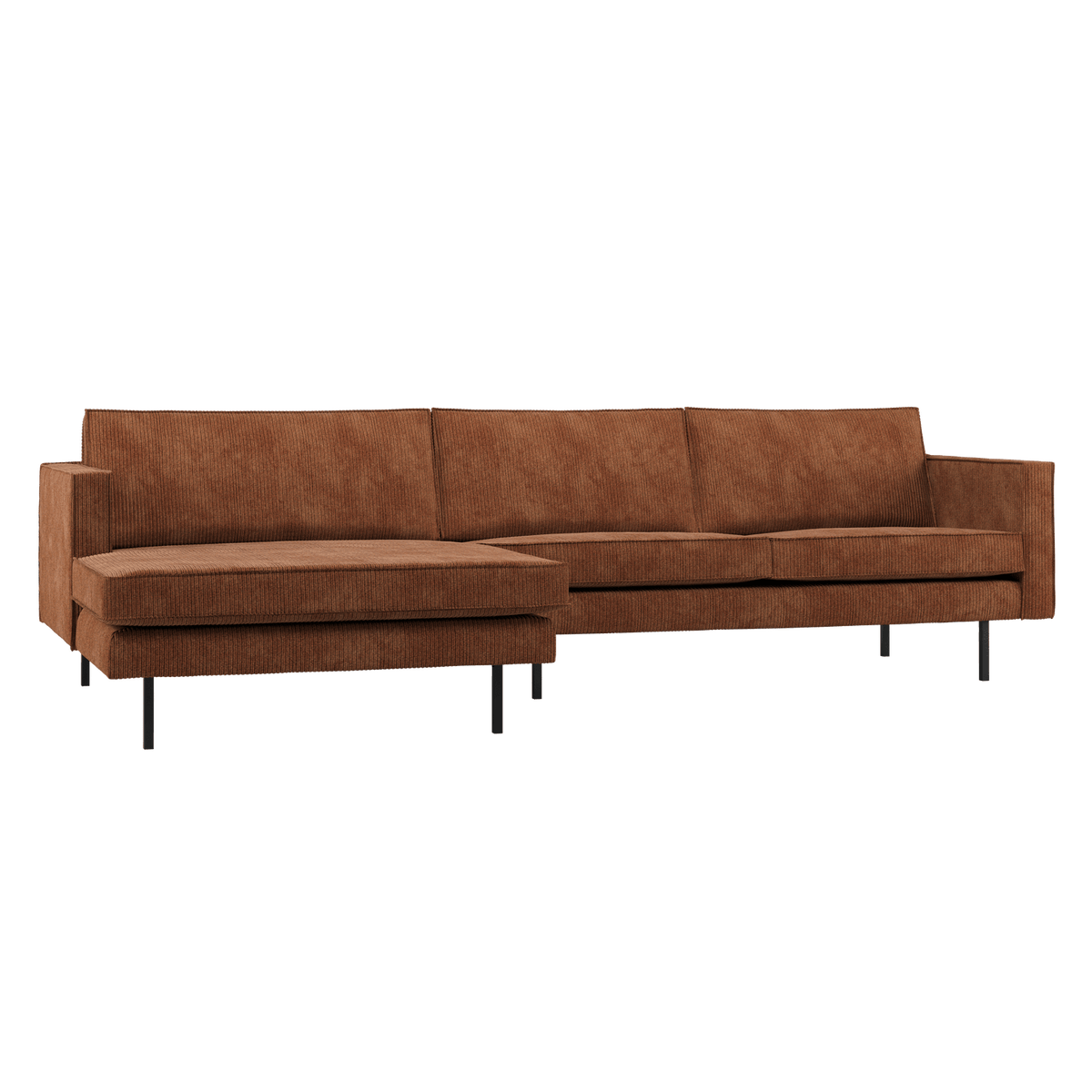 RODEO CHAISE LONGUE BANK LINKS RIBSTOF ROESTBRUIN