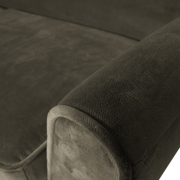 ROCCO XL BANK 230 CM VELVET WARMGROEN